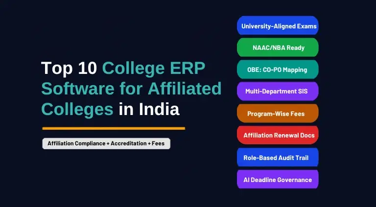 Top 10 College ERP Software for Affiliated Colleges in India