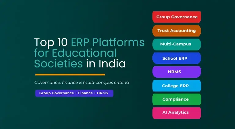 Top 10 ERP Platforms for Educational Societies in India