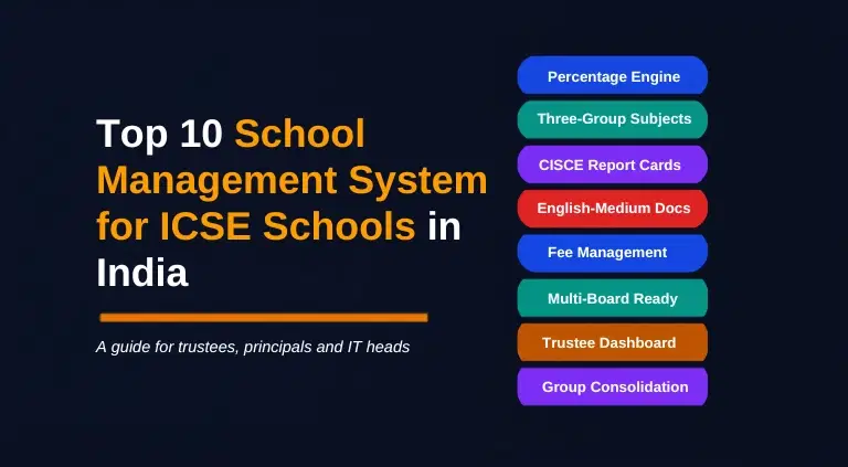 Top 10 School Management System for ICSE Schools in India