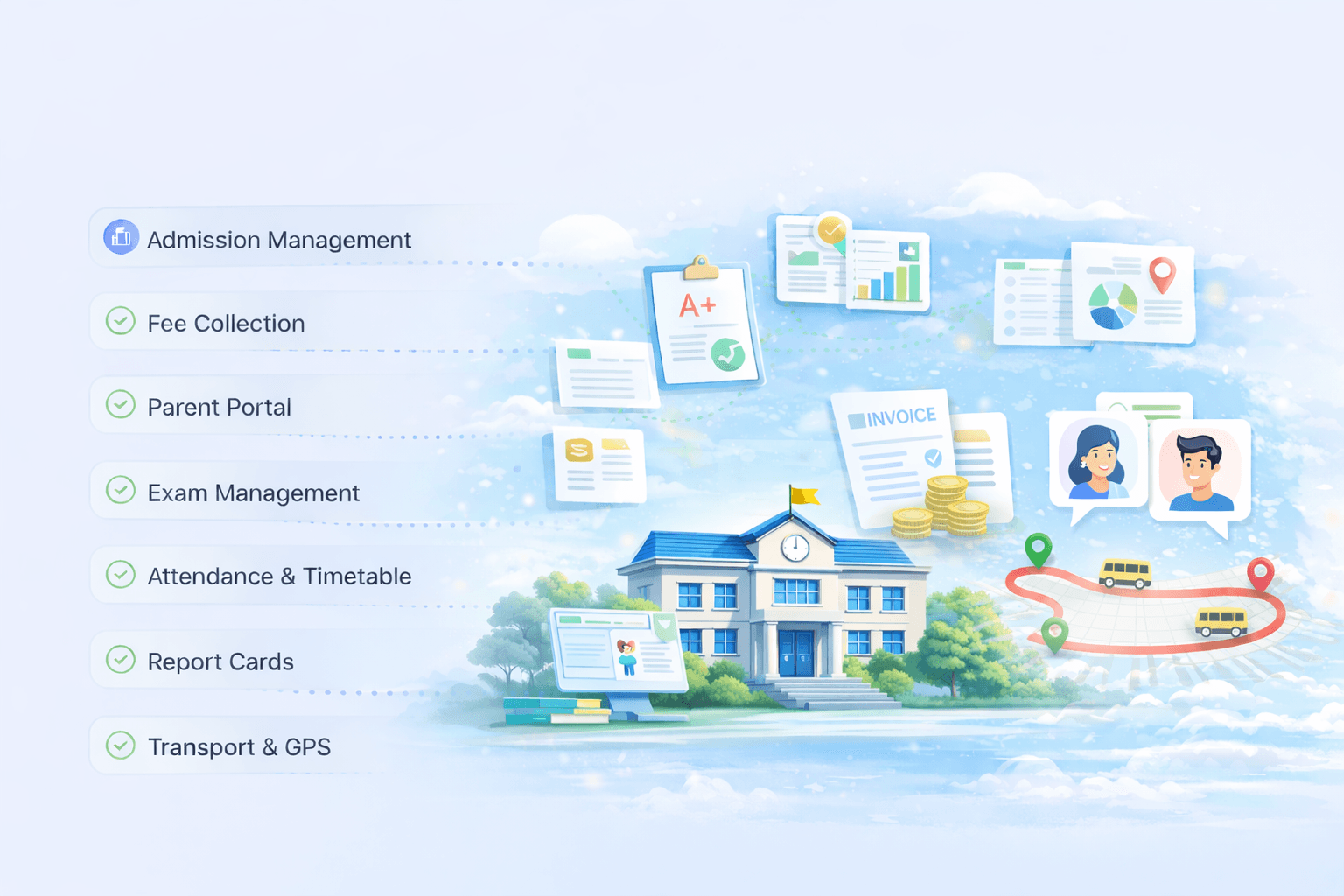 Built for K-12 Schools - Primary to Class 12 ERP solution