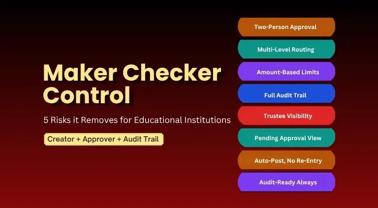 Maker Checker Control: How It Protects Procurement, Fees and Academics