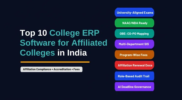 Top 10 College ERP Software for Affiliated Colleges in India