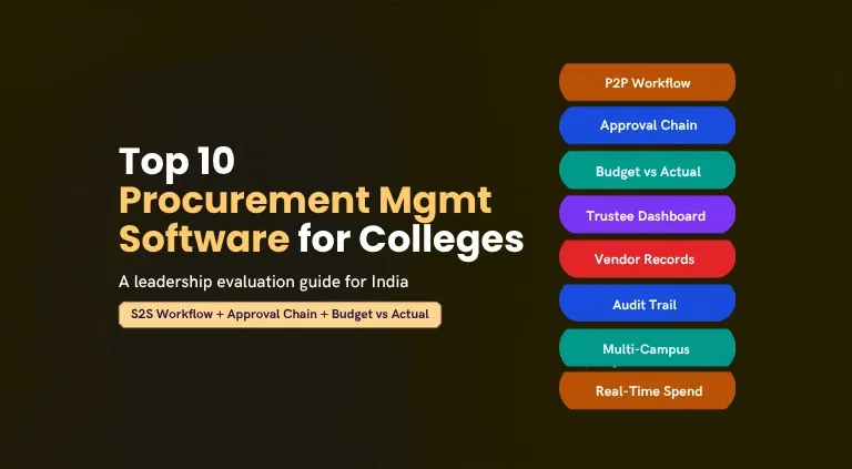 Top 10 Procurement Management Software for Colleges in India