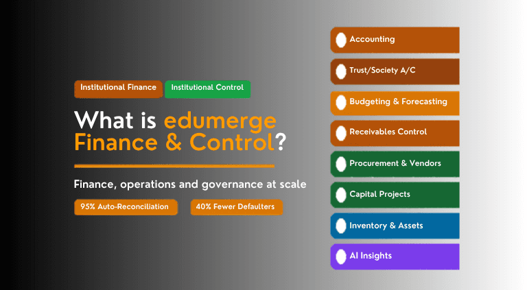 What is edumerge Finance & Control?