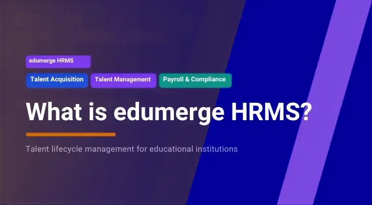 What is edumerge HRMS?