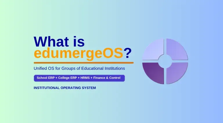 What is edumergeOS? The Operating System for India's Groups of Educational Institutions