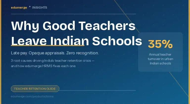 How to Reduce Teacher Turnover in Indian Schools (And Why Most Schools Are Getting It Wrong)
