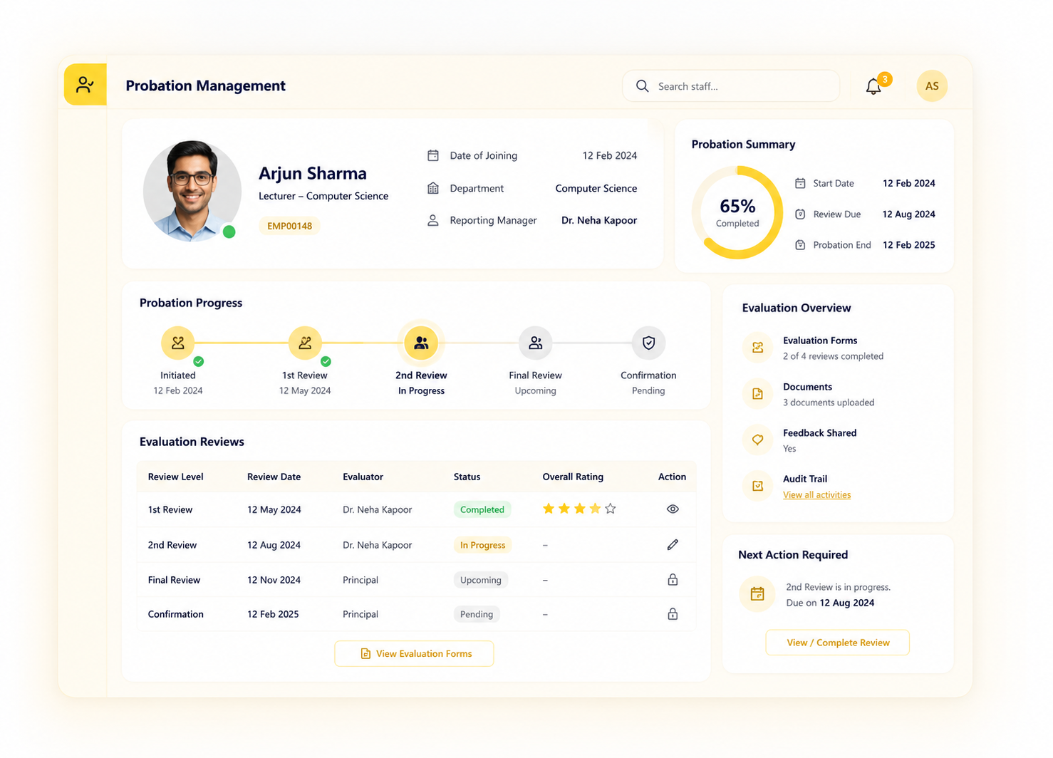 edumerge probation management for confident confirmation of hires