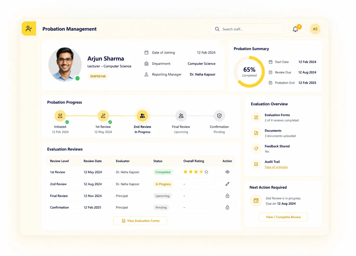 edumerge probation management for confident confirmation of hires