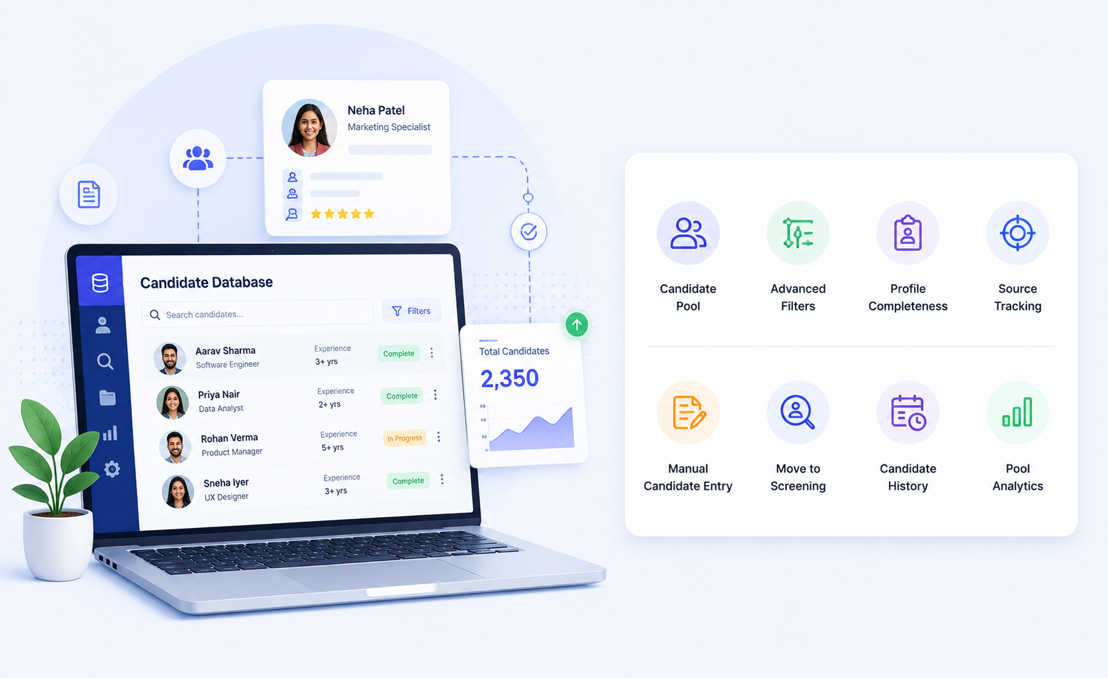edumerge resume database to build & manage a growing talent pool that serves today's vacancies and tomorrow's hiring needs